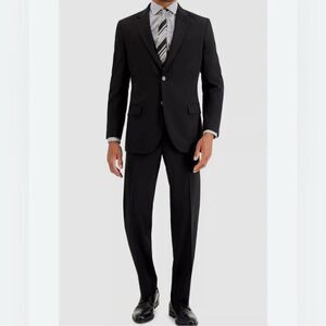 Nautica Modern Fit Black Mens Jacket Suit(Size
42R/W36)